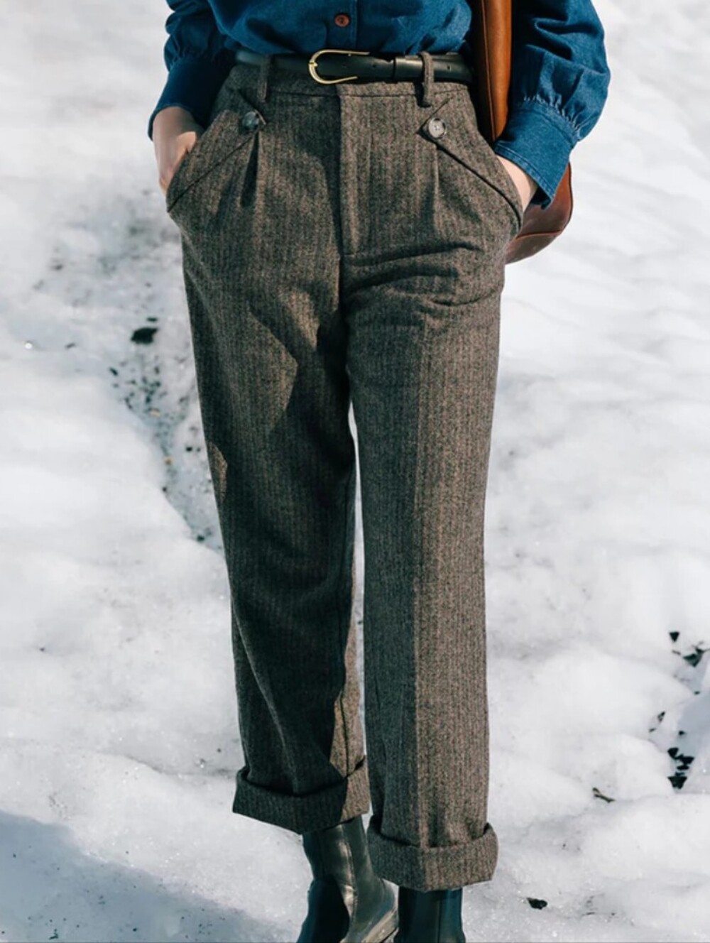 Petite Studio NYC X SuggyL Wool Reign Pants